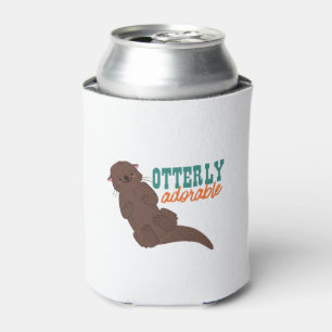 Funny Otter Cartoon Animal Schattig Blikjeskoeler