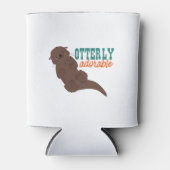 Funny Otter Cartoon Animal Schattig Blikjeskoeler (Voorkant)