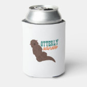 Funny Otter Cartoon Animal Schattig Blikjeskoeler (Blikje Achterkant)