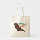 Funny Otter Cartoon Animal Schattig Tote Bag (Voorkant)