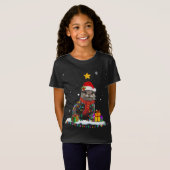 Funny Otter Kerstmis Boom Lichten Kerstmis T-shirt (Voorkant volledig)