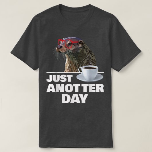 Funny Otter net op de dag van de otter T-shirt (Design voorkant)