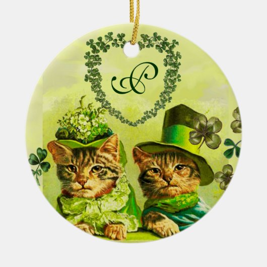 FUNNY OUDE FASHION ST.PATRICK'S DAY CATEGORIE KERAMISCH ORNAMENT (Voorkant)