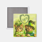 FUNNY OUDE FASHION ST.PATRICK'S DAY CATEGORIE MAGNEET (Voorkant / Achterkant)