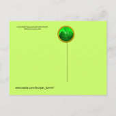 FUNNY OUDE FASHION ST.PATRICK'S DAY CATS MET HEART BRIEFKAART (Achterkant)