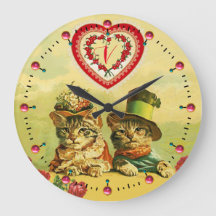 FUNNY OUDE FASHION VALENTIJNSDAG CATS, Hart, Rozen
