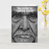 FUNNY OUDE MAN BIRTHDAY KAART VOOR HEM (Gele Bloem)