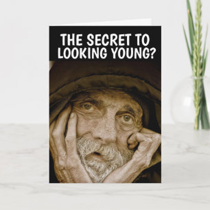 FUNNY OUDE MAN BIRTHDAY Wenskaart Kaart