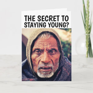 FUNNY OUDE MAN BIRTHDAY Wenskaart Kaart