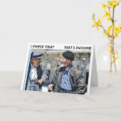 FUNNY OUDE MAN DIE OUDERE BIRTHDAY-KAART WORDT KAART (Gele Bloem)