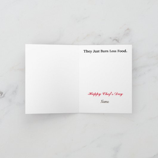 Funny Ouder Koks Chefs Day Kaart (Binnen)