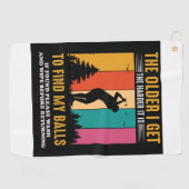 Funny Ouder Lost Golf Balls Gezegde Genoemd Golfhanddoek (Horizontaal)