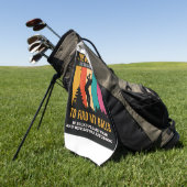 Funny Ouder Lost Golf Balls Gezegde Genoemd Golfhanddoek (Groen)