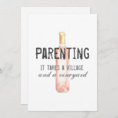 Funny Ouderschap Village and Vineyard Quote (Voorkant / Achterkant)