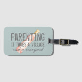 Funny Ouderschap Village and Vineyard Quote Bagagelabel (Voorkant (horizontaal))