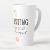 Funny Ouderschap Village and Vineyard Quote Latte Mok (Rechterhoek)