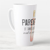 Funny Ouderschap Village and Vineyard Quote Latte Mok (Linkerhoek)