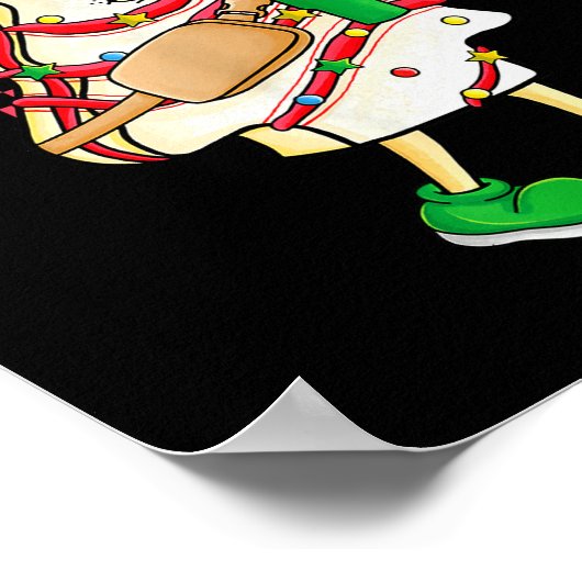 Funny Out Here Looking Like A Snack Christmas Tree Poster (Hoek)