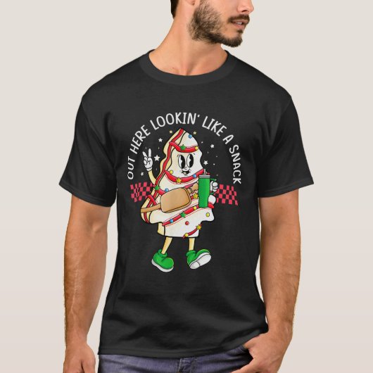 Funny Out Here Looking Like A Snack Christmas Tree T-shirt (Voorkant)