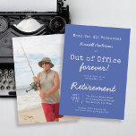 Funny Out of Kantoor Forever Retirement Party Kaart<br><div class="desc">Voor een memorabele sendoff is deze grappige uitnodiging voor een pensioneringsfeestje zeker een glimlach te brengen. Het bevat retro memo stijl tekst in een oude typemachine stijl lettertype dat doet denken aan de dagen geleden door aan te kondigen dat de gepensioneerde zal zijn uit Kantoor voor altijd! De achterkant van...</div>