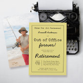Funny Out of Kantoor Forever Retirement Party Memo Kaart