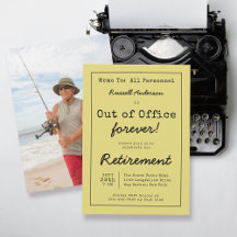 Funny Out of Kantoor Forever Retirement Party Memo