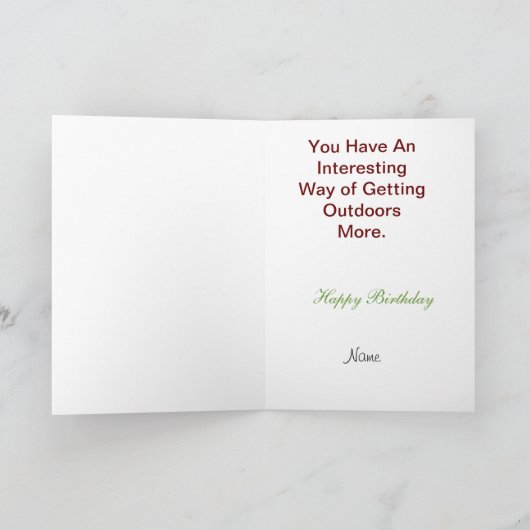 Funny Outdoor Ham Operator Verjaardag Kaart (Binnen)