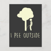 Funny Outdoor Pee Camping Humor Tree Pee Camper Briefkaart (Voorkant)