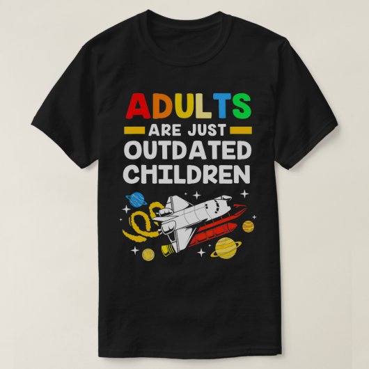 Funny Outer Space Science Teacher Solar System Adu T-shirt (Design voorkant)