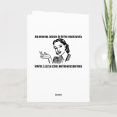 FUNNY OVER DE HILL RETRO POOP BIRTHDAY KAART (Achterkant)