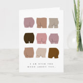 Funny Over het Wenskaart Moon Butts Kaart (Voorkant)