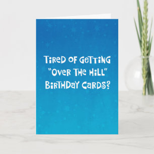 Funny "Over the Hill" 75th Birthday Kaart
