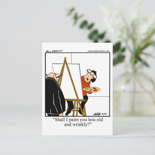 Funny Over the Hill Birthday Briefkaart (Staand voorkant)