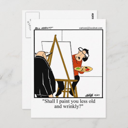 Funny Over the Hill Birthday Briefkaart (Voorkant / Achterkant)