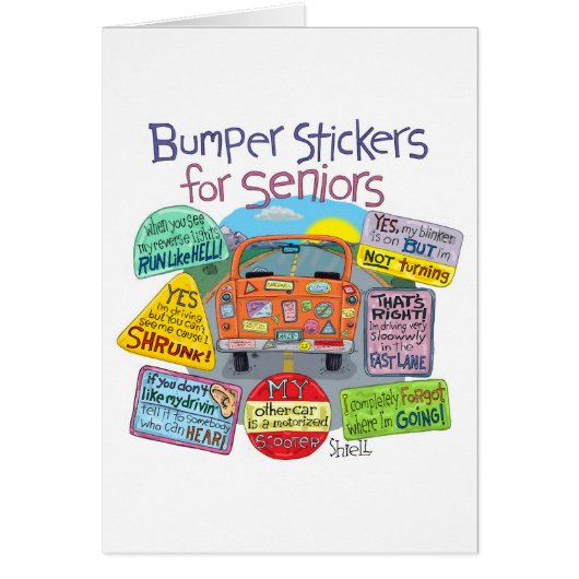 Funny "Over the Hill" Birthday Kaart (Voorkant)