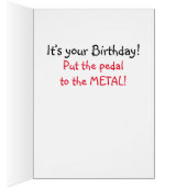 Funny "Over the Hill" Birthday Kaart (Binnen (Rechts))