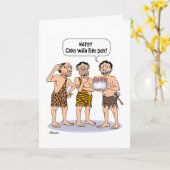 Funny "Over the Hill" Birthday Kaart (Gele Bloem)