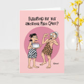 Funny "Over the Hill" Birthday Kaart (Gele Bloem)