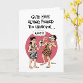 Funny "Over the Hill" Birthday Kaart (Gele Bloem)