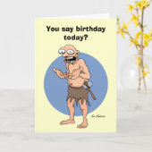 Funny "Over the Hill" Birthday Kaart (Gele Bloem)