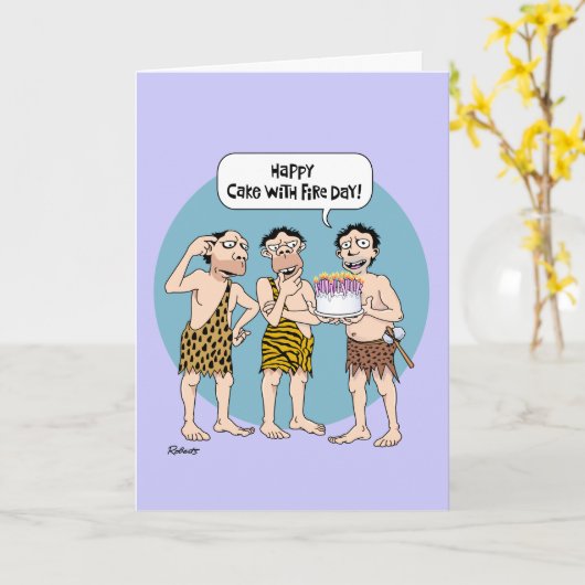 Funny "Over the Hill" Birthday Kaart (Gele Bloem)