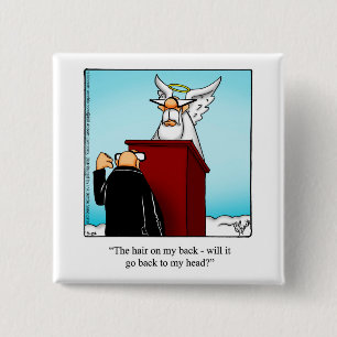 Funny Over the Hill Humor Birthday Button