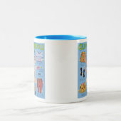 FUNNY Over the Hill - Old MAN Paper Doll. Tweekleurige Koffiemok (Center)