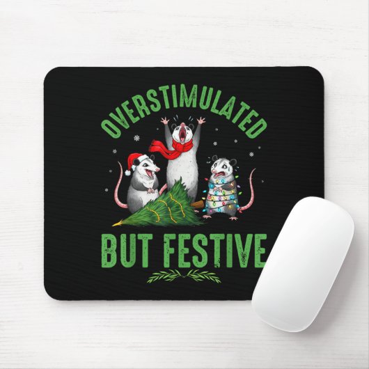 Funny Overstimulated But Festive Christmas Ssum Ho Muismat (Met muis)