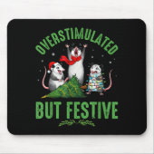 Funny Overstimulated But Festive Christmas Ssum Ho Muismat (Voorkant)