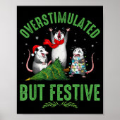 Funny Overstimulated But Festive Christmas Ssum Ho Poster (Voorkant)