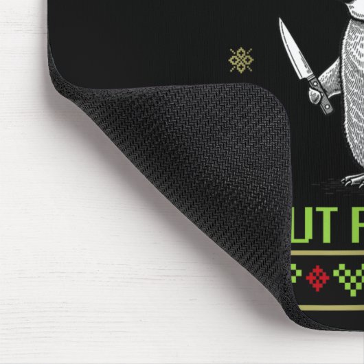 Funny Overstimulated But Festive Christmas Ugly Pe Muismat (Hoek)