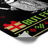 Funny Overstimulated But Festive Christmas Ugly Pe Poster (Hoek)