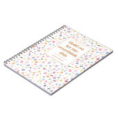 Funny Overthink This Quote Floral Personalized Notitieboek (Linkerzijde)