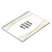 Funny Overthinker Notitieboek (Linkerzijde)